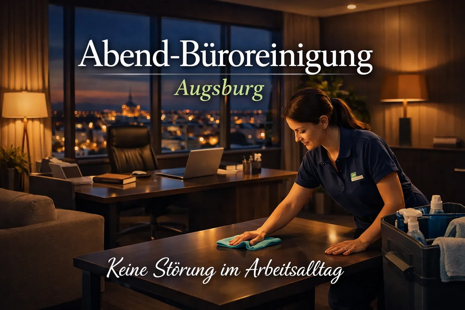 Abend-Büroreinigung Augsburg: Keine Störung im Arbeitsalltag