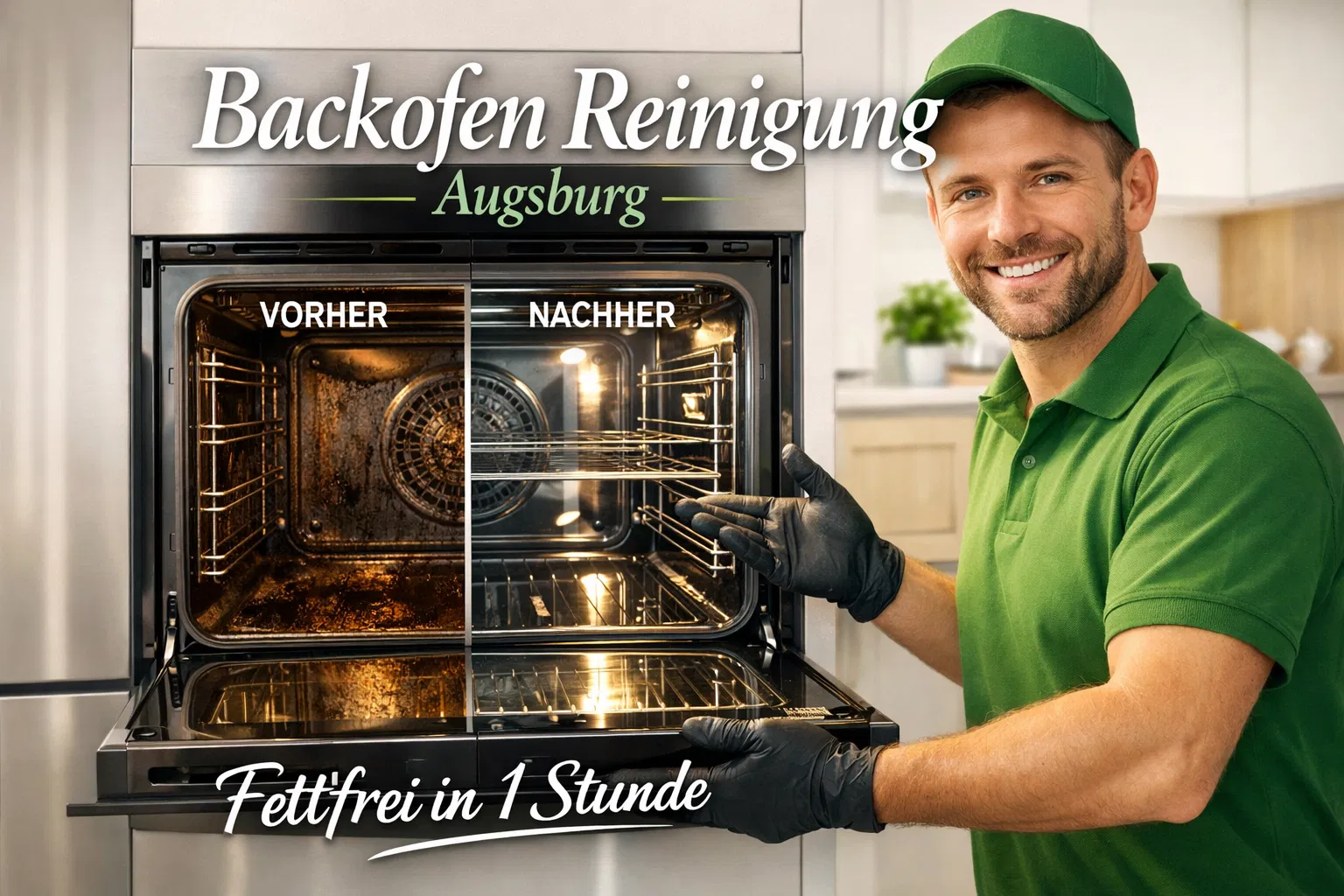 Backofen Reinigung Augsburg: Fettfrei in 1 Stunde