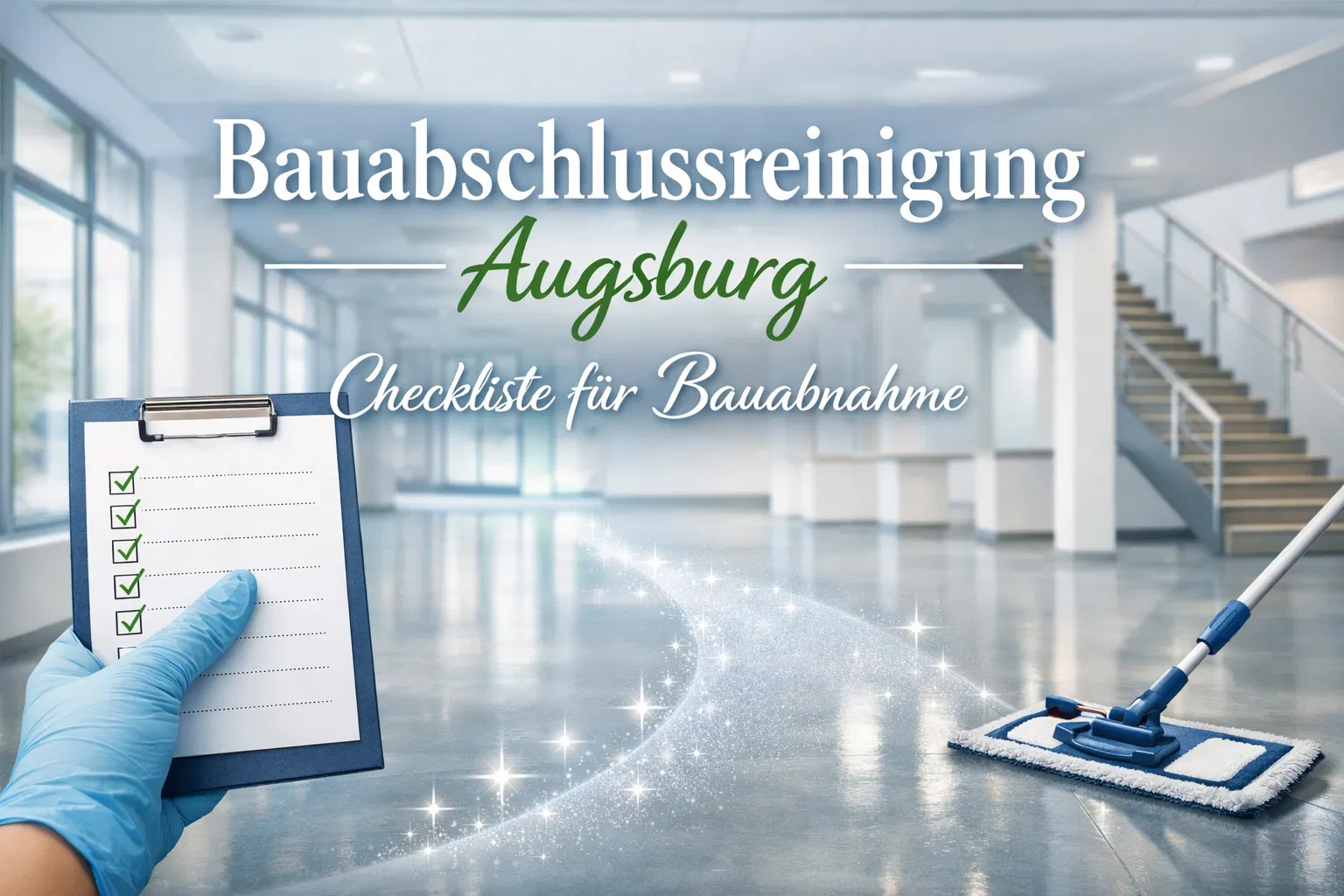 Bauabschlussreinigung Augsburg: Checkliste für Bauabnahme