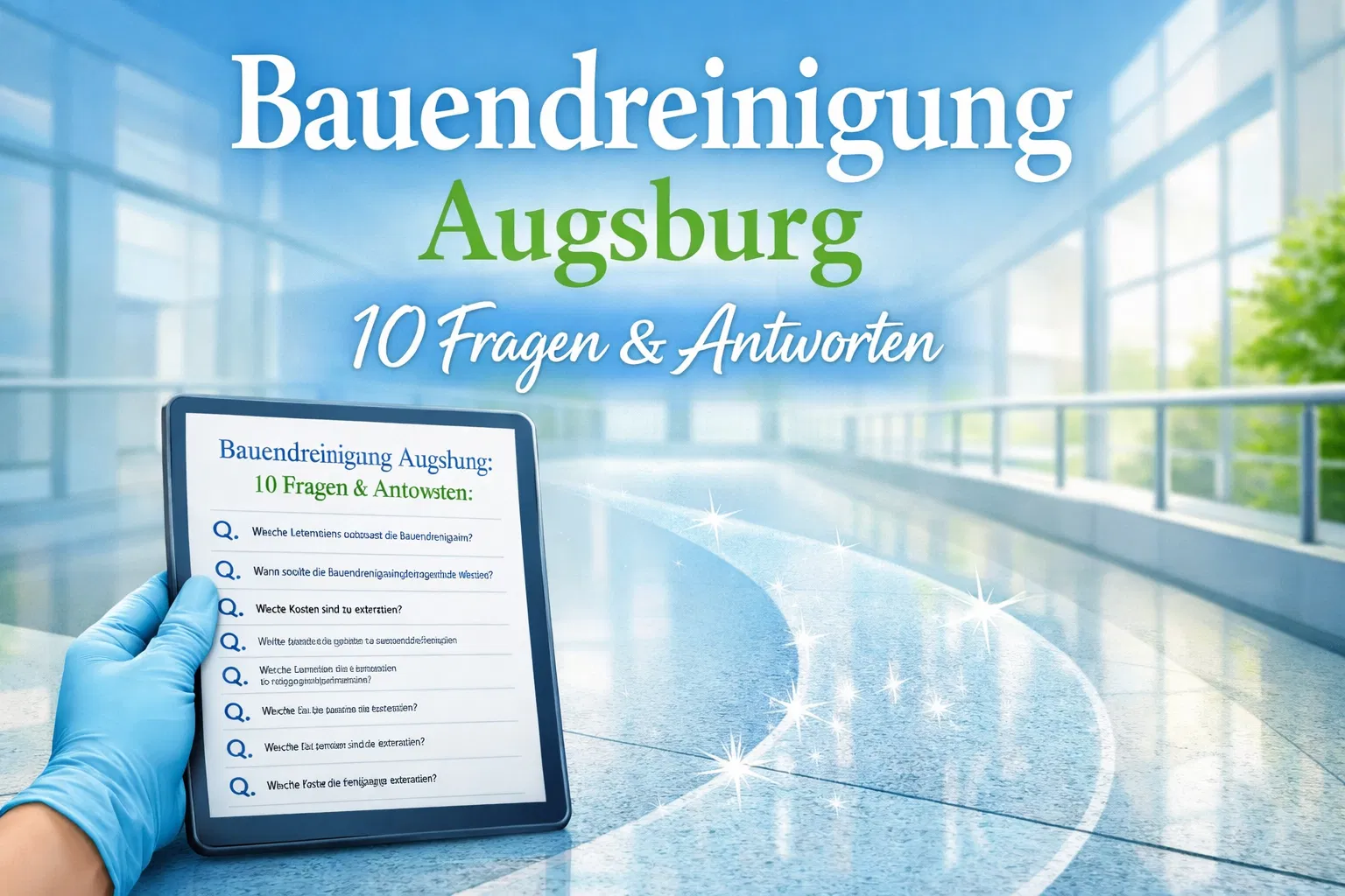 Bauendreinigung Augsburg: 10 Fragen & Antworten