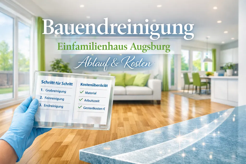 Bauendreinigung Einfamilienhaus Augsburg: Ablauf & Kosten