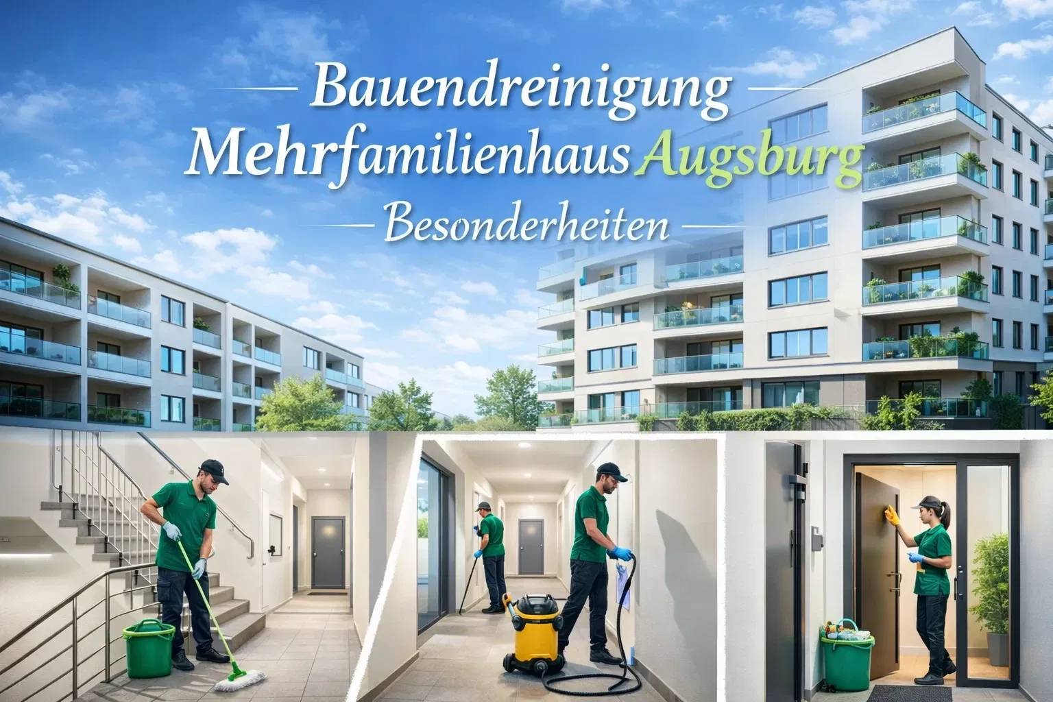 Bauendreinigung Mehrfamilienhaus Augsburg: Besonderheiten