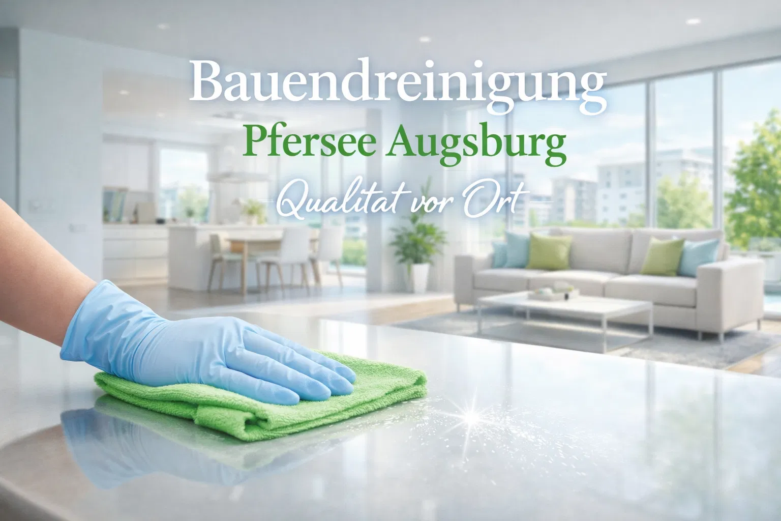 Bauendreinigung Pfersee Augsburg: Qualität vor Ort