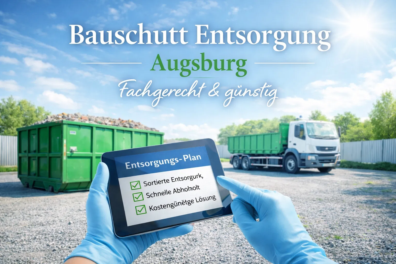 Bauschutt Entsorgung Augsburg: Fachgerecht & günstig