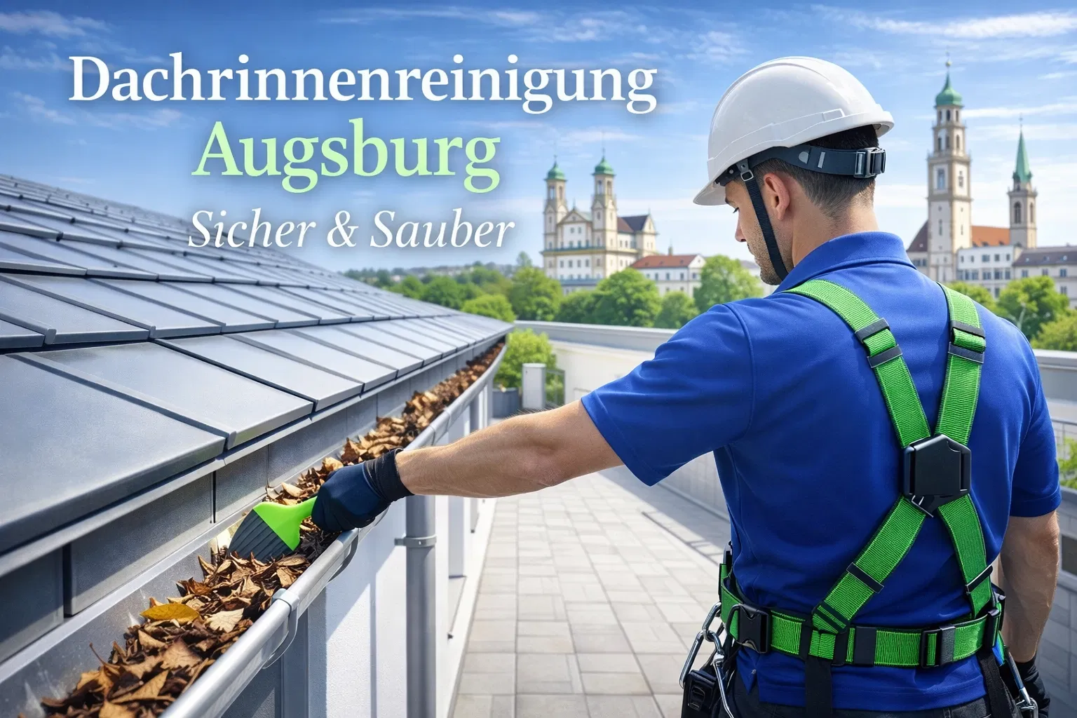 Dachrinnenreinigung Augsburg: Sicher & Sauber