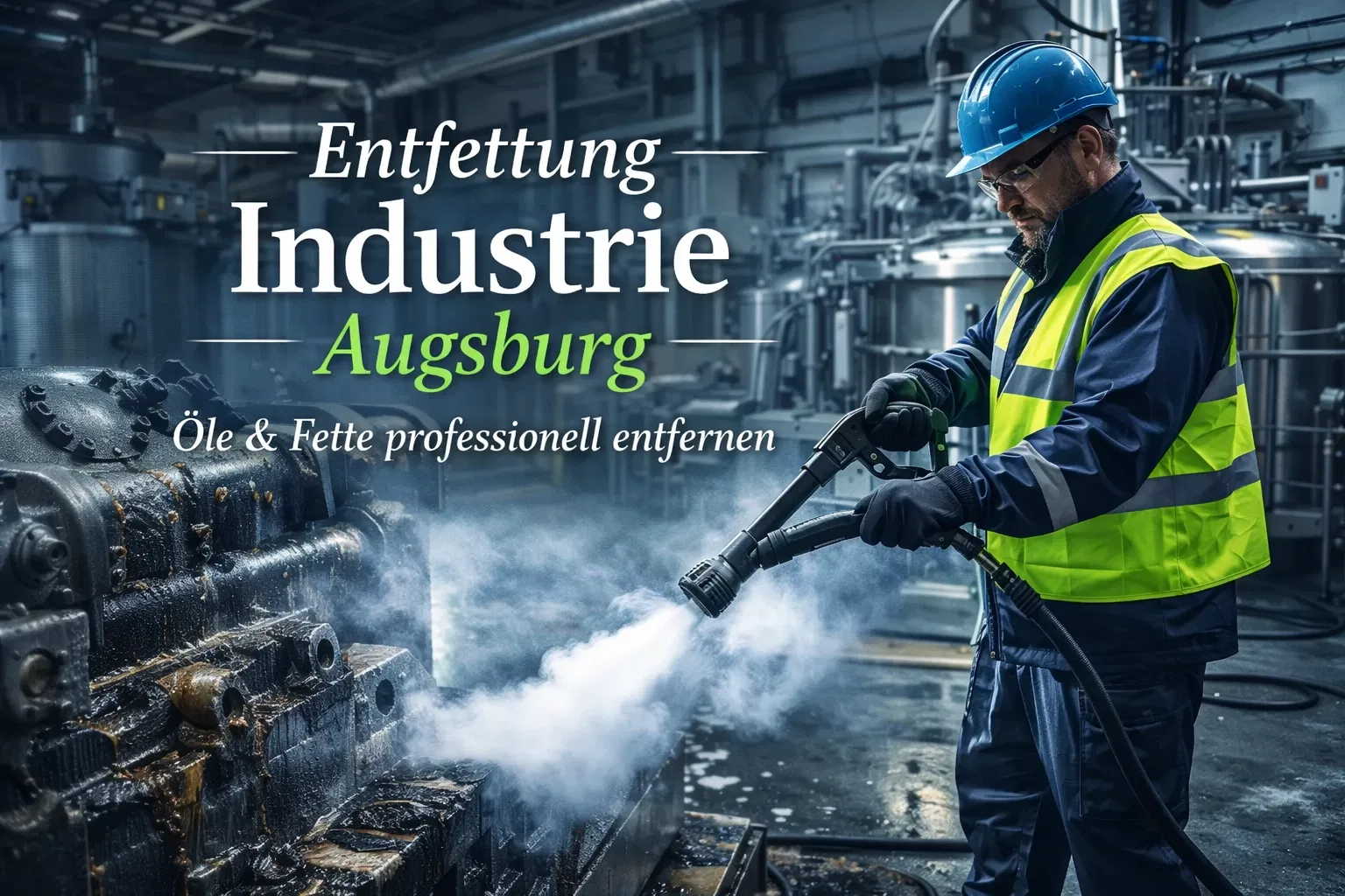 Entfettung Industrie: Öle & Fette professionell entfernen in Augsburg
