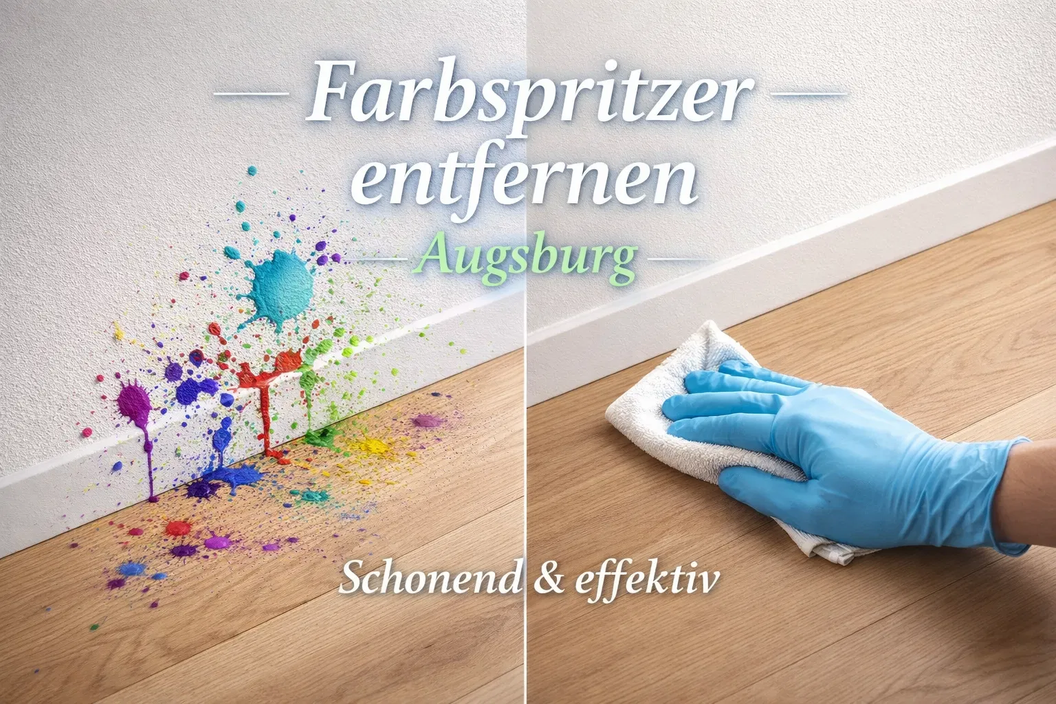 Farbspritzer entfernen Augsburg: Schonend & effektiv