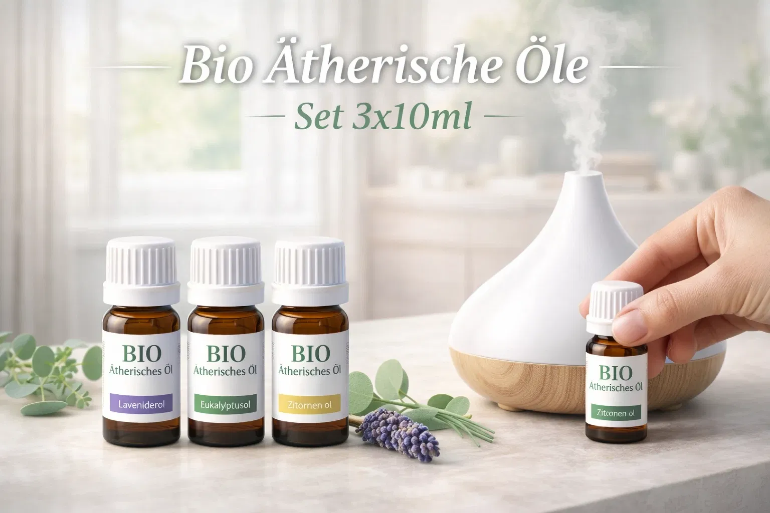 Bio Ätherische Öle Set 3x10ml - Hauptbild